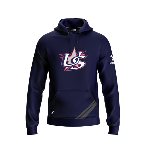 [FOLHSMNV-YXS-LOGO1] Decker Summit Hoodie (Youth XS, Navy, Logo 1)